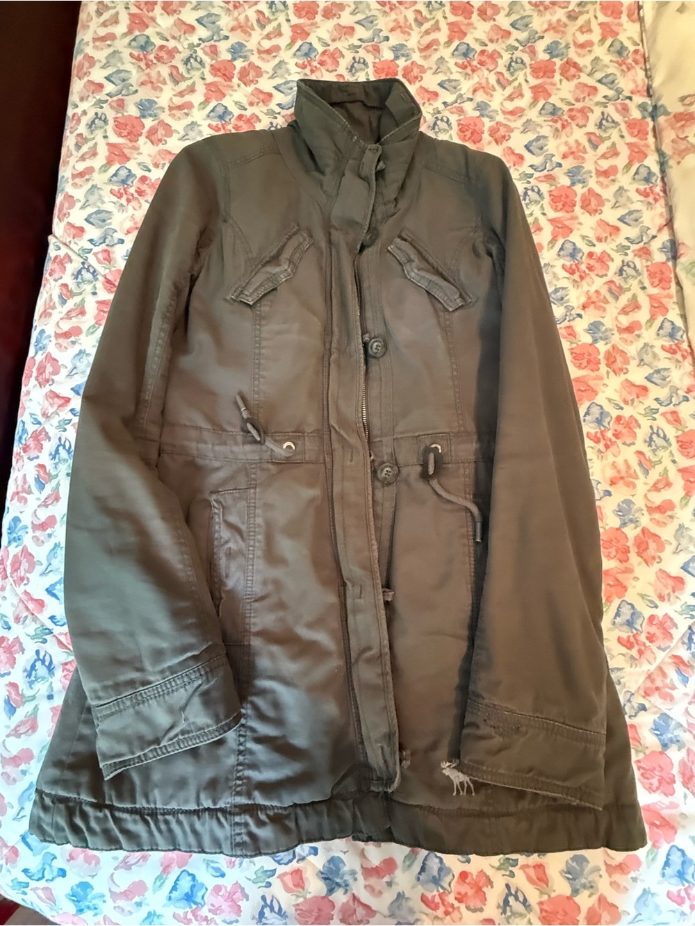 Abercrombie & Fitch Olive Green Utility Jacket